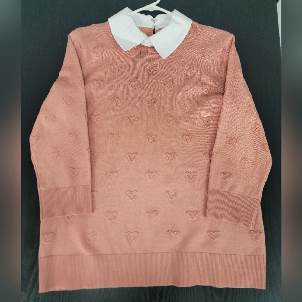 Cable and Gauge Colored Sweater